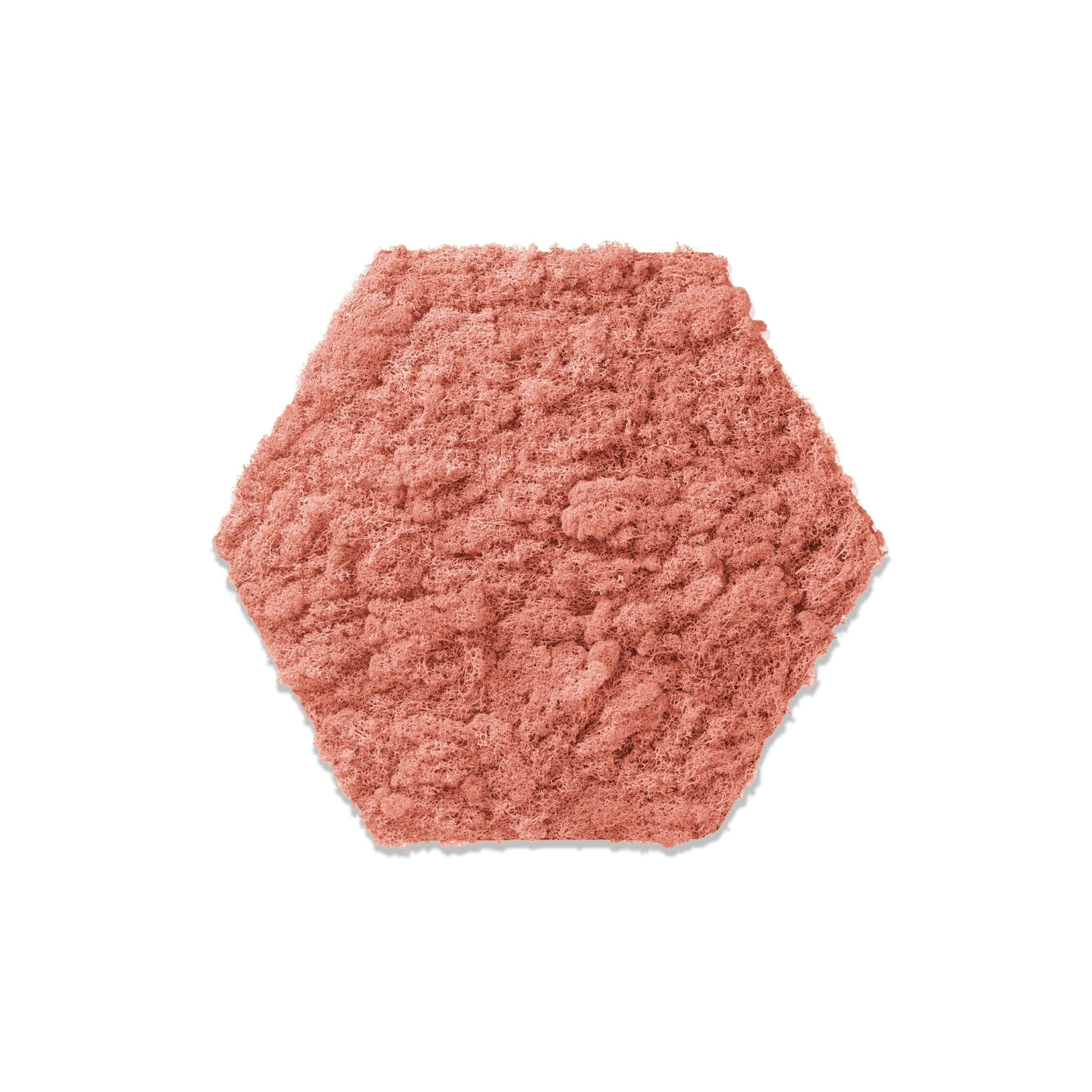 Hexagon Met Rendiermos - Roze / 21Cm↕ / ↔24Cm /
